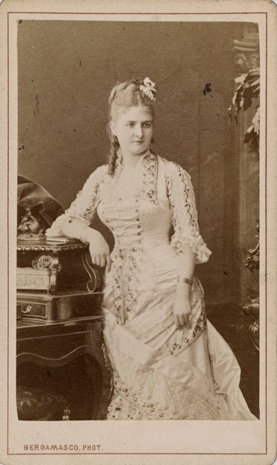 Portrét operní pěvkyně Caroline Salla Caroline Louise de Septavaux, c. 1880. od Charles Bergamasco