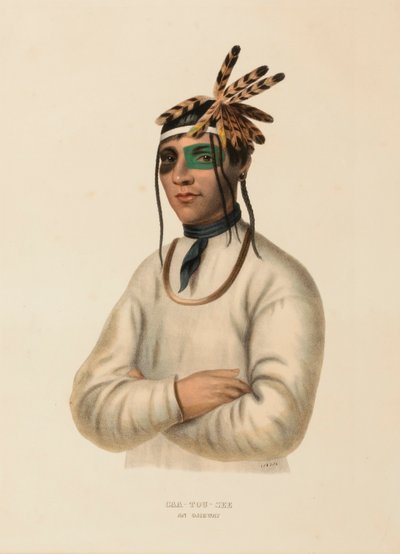 CAA-TOU-SEE. z knihy Dějiny indiánských kmenů Severní Ameriky. od Charles Bird King