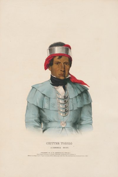Chittee Yoholo – náčelník kmene Seminole od Charles Bird King
