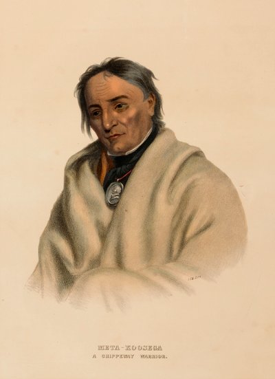 META-KOOSEGA. Z knihy Dějiny indiánských kmenů Severní Ameriky. od Charles Bird King