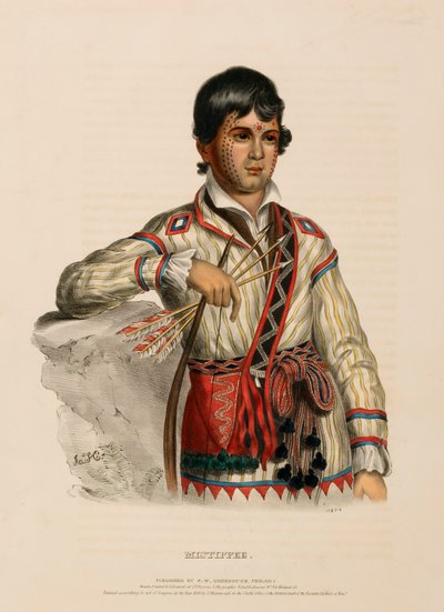 MISTIPPEE., z knihy Dějiny indiánských kmenů Severní Ameriky od Charles Bird King
