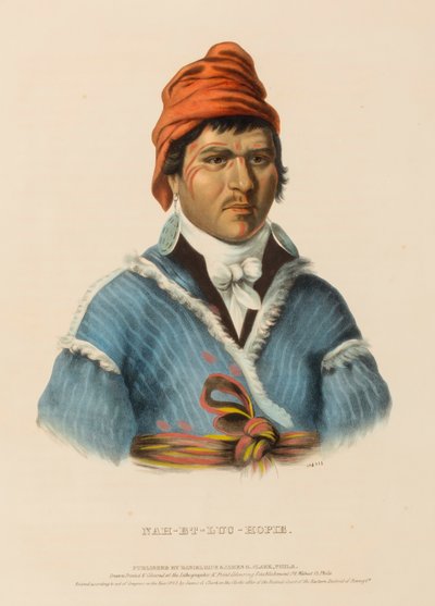 NAH-ET-LUC-HOPIE., z Dějin indiánských kmenů Severní Ameriky od Charles Bird King