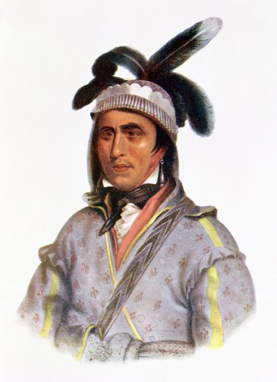 Opothle-Yoholo, a Creek Chief, 1825, ilustrace z 