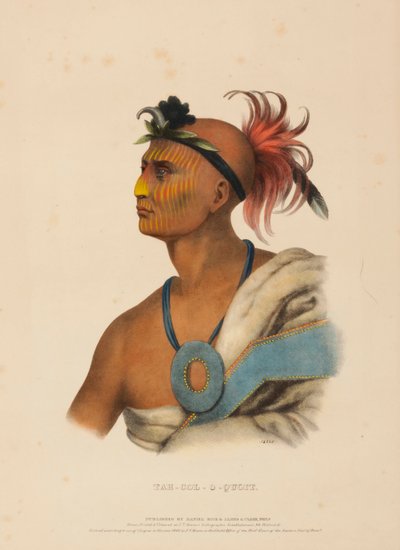 TAH-COL-O-QUOIT., z knihy Dějiny indiánských kmenů Severní Ameriky. od Charles Bird King
