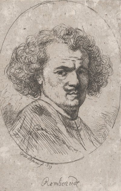 Portrét Rembrandta, 1859. od Charles Blanc