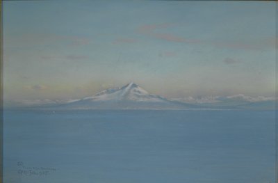 Severní vítr z Villa Narcissus, Capri, únor 1905 (pastel a barevná tužka nebo pastelka na papíře) od Charles Caryl Coleman