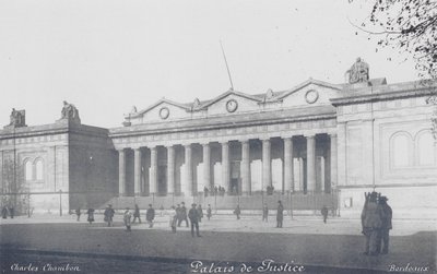 Bordeaux: Palais de Justice (čb fotografie) od Charles Chambon