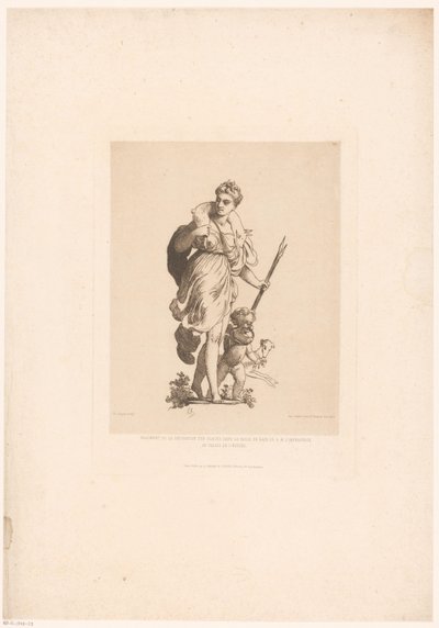 Diana na de jacht Fragment dekorace na zrcadlech v koupelně H. M. císařovny v Elysejském paláci (název na předmětu) Modern Etchings: Original and Unpublished (název série) od Charles Chaplin