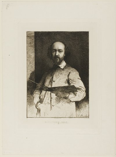 Portrét Daubigny od Charles Chaplin