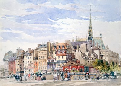Svatá kaple a justiční palác, c1822-1878. od Charles Claude Pyne