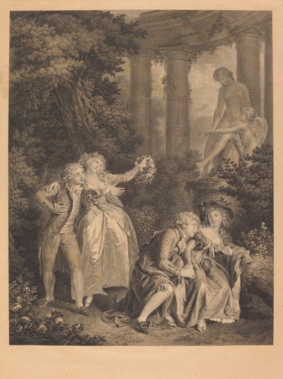 Přísaha od Charles Clement Bervic after Louis Rolland Trinquesse