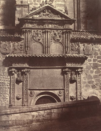 Portál kláštera Ducha svatého, Salamanca, 1853. od Charles Clifford