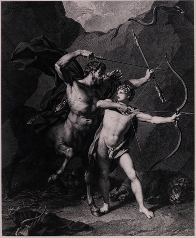 Vzdělání Achilla, 1794 od Charles Clément Bervic