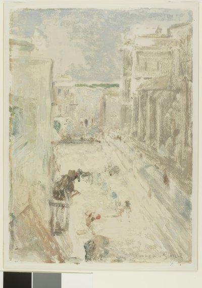 Ulice v Seville od Charles Edward Conder