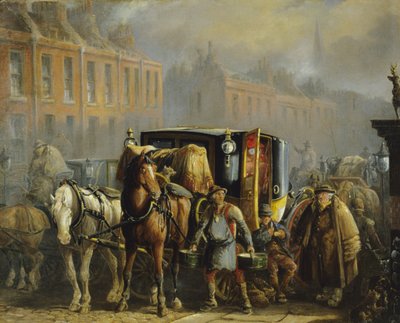 London Cab (olej na plátně) (pár viz 266153) od Charles Cooper Henderson