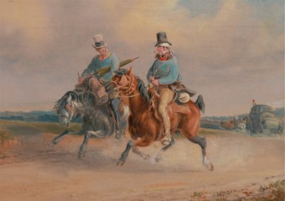 Scéna na cestě ve Francii od Charles Cooper Henderson