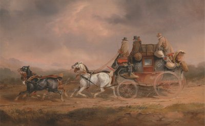 Poštovní trenéři na cestě: Královská pošta Louth-London postupuje rychlostí od Charles Cooper Henderson
