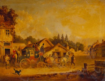 Přílet z Yorku do londýnské královské pošty od Charles Cooper Henderson