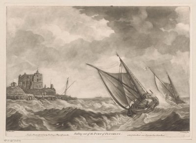 Plachetnice vyplouvají z přístavu Vlissingen Plavba z Port of Flushing (název na objektu) od Charles Corbutt