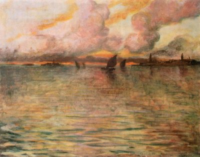 Přímořská krajina s výhledem do dálky na Benátky, 1896 od Charles Cottet