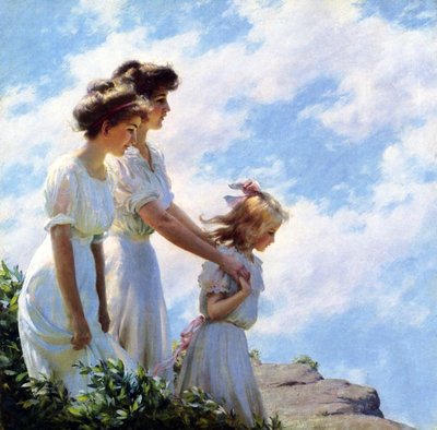 Na útesu od Charles Courtney Curran