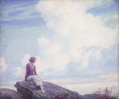 Růžový oblak od Charles Courtney Curran