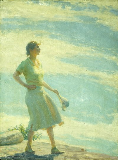 Chůze po Cliffu od Charles Courtney Curran