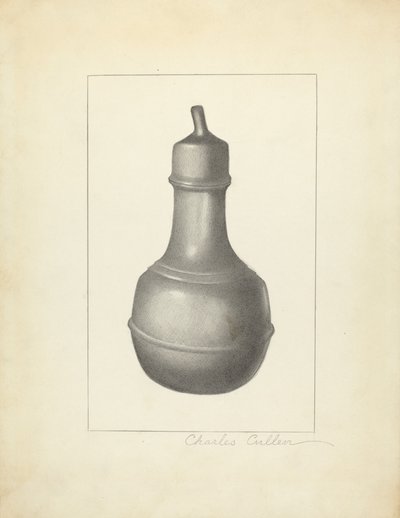 Cínová kojící láhev od Charles Cullen