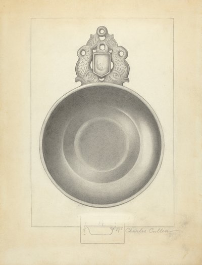 Cínový Porringer od Charles Cullen