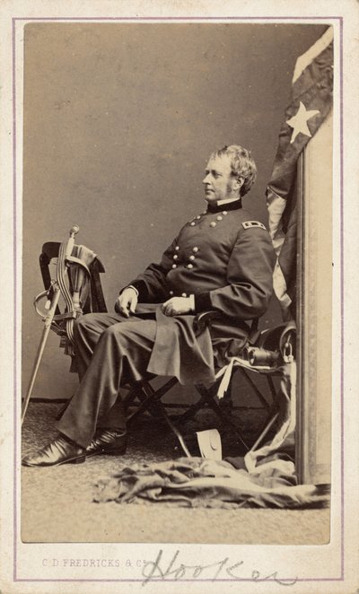 Generál Joseph Hooker,c. 1865 (foto) od Charles D. Fredricks