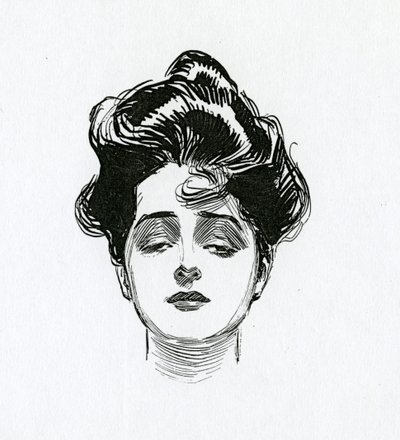 Gibson Girl, kolem roku 1902 od Charles Dana Gibson