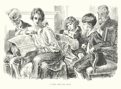 Příběh z fronty (litografie) od Charles Dana Gibson