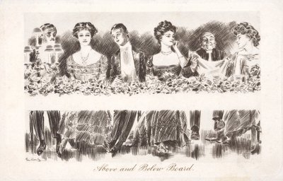 Horní a spodní deska (litho) od Charles Dana Gibson
