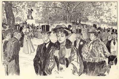 Church Parade, Hyde Park od Charles Dana Gibson
