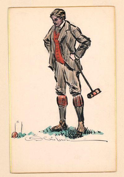 Kroketový hráč od Charles Dana Gibson