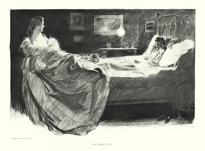 Jeho první láska (litografie) od Charles Dana Gibson