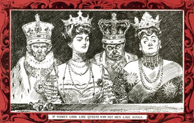 Když ženy vypadají jako královny, proč ne muži jako králové (barva litho) od Charles Dana Gibson