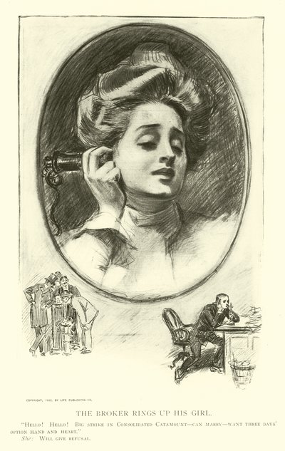 Ilustrace pro The Social Ladder od Charles Dana Gibson