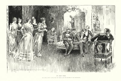 V přestupném roce (litografie) od Charles Dana Gibson