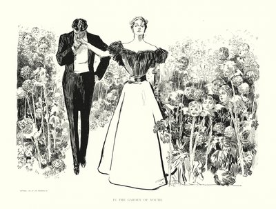V zahradě mládí (litografie) od Charles Dana Gibson