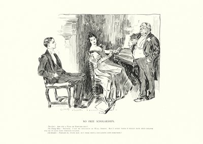 Žádná bezplatná stipendia (litografie) od Charles Dana Gibson