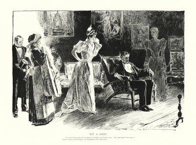 Not a Ghost (litografie) od Charles Dana Gibson