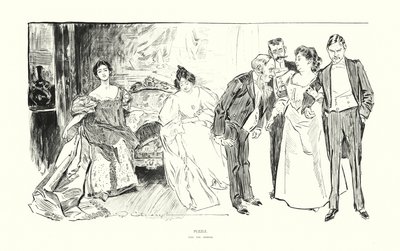 Puzzle (litografie) od Charles Dana Gibson