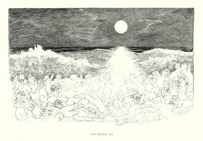 To neklidné moře (litografie) od Charles Dana Gibson