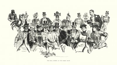 Skutečný exponát na výstavě koní (litografie) od Charles Dana Gibson