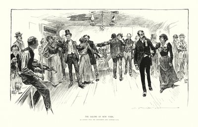 Salony v New Yorku (litografie) od Charles Dana Gibson