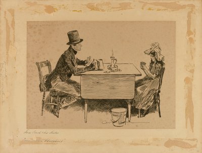 Tom Pinch a jeho sestra, z knihy "Martin Chuzzlewit" od Charles Dana Gibson