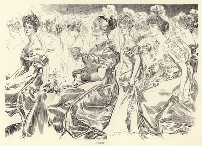Čekání na salon od Charles Dana Gibson