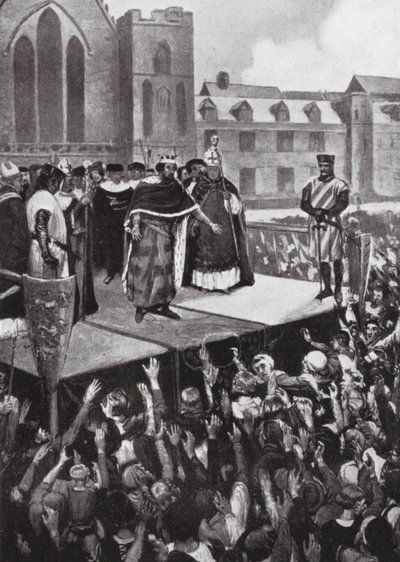 Eduard I. promlouvá ke svým poddaným od Charles Daniel Ward