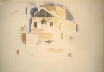 Bermudský dům (akvarel na papíře) od Charles Demuth